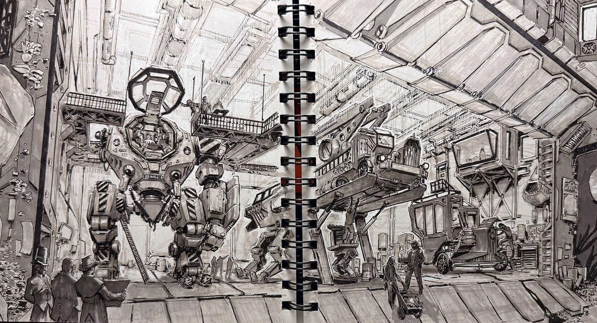 Why this video game artist still draws in a sketchbook with markers