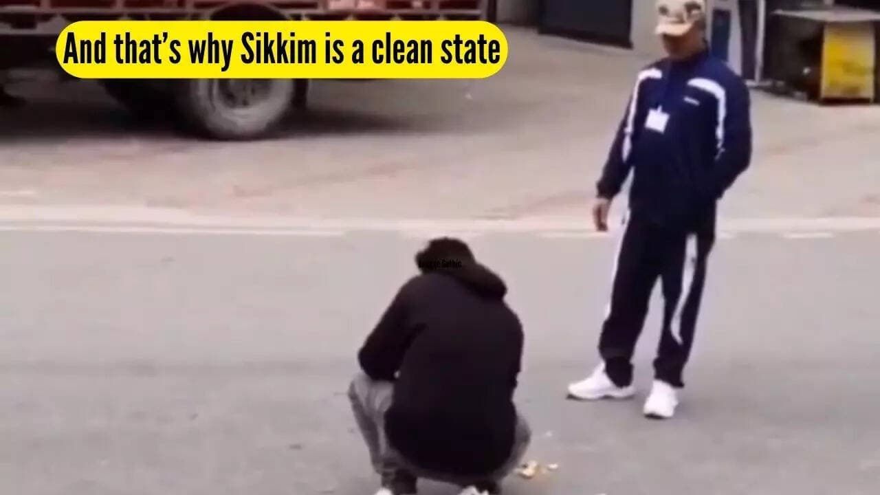 “This should be the rule everywhere in India”: See what happened when a tourist threw orange peels on the roads of Sikkim