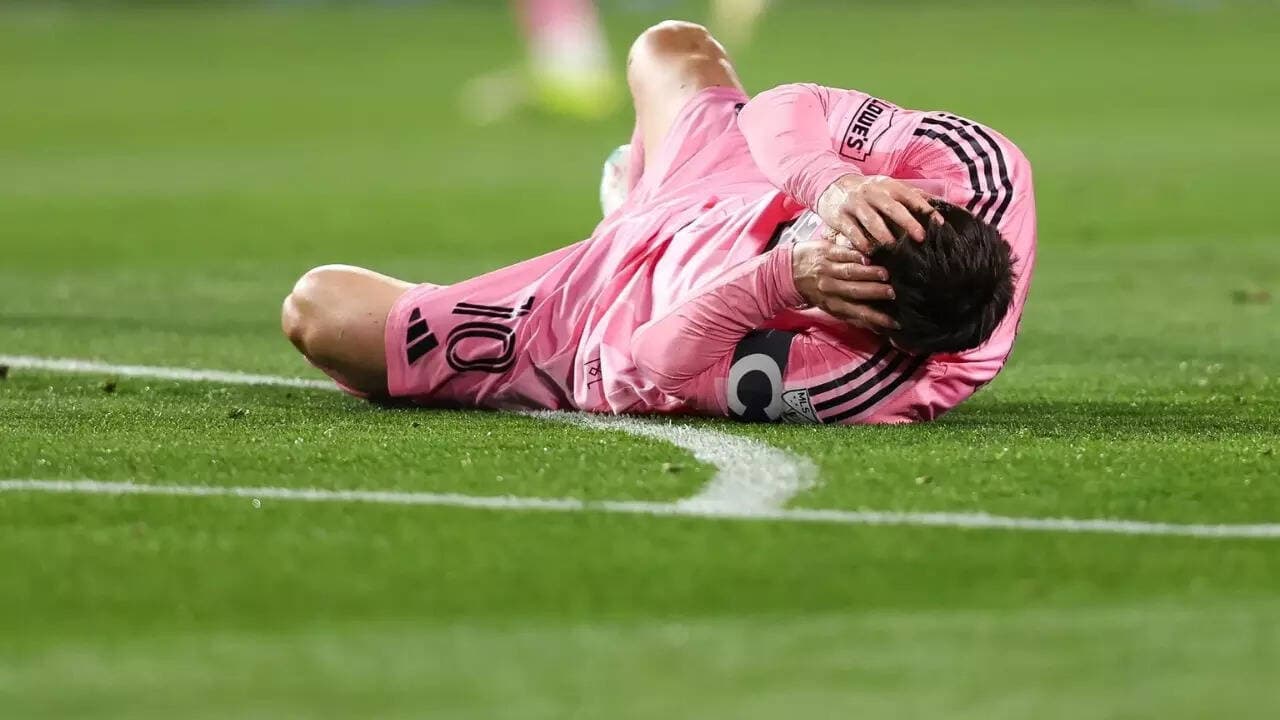 Lionel Messi knocked down by fan during Inter Miami match - Watch