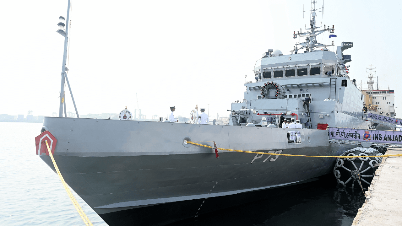 INS Anjadip, the new submarine hunter, joins Navy’s coastal security fleet