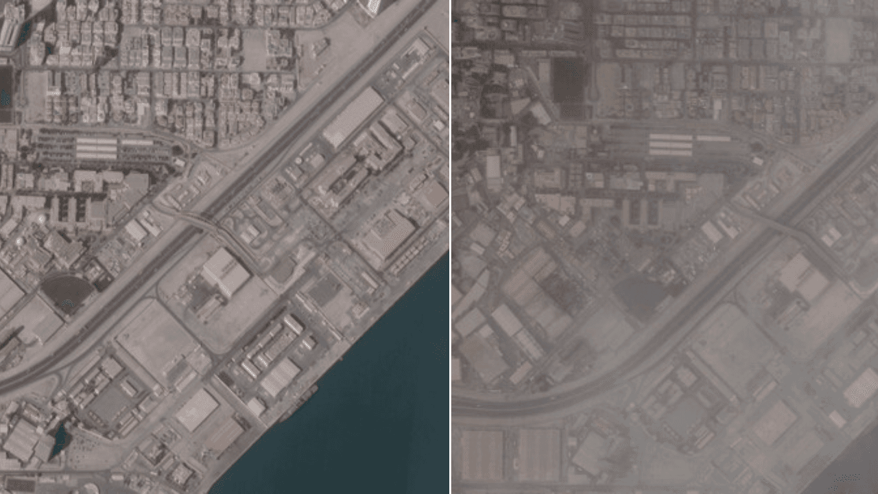 Satellite images show damage at US Fifth Fleet naval base in Bahrain's Manama; see before-after pics