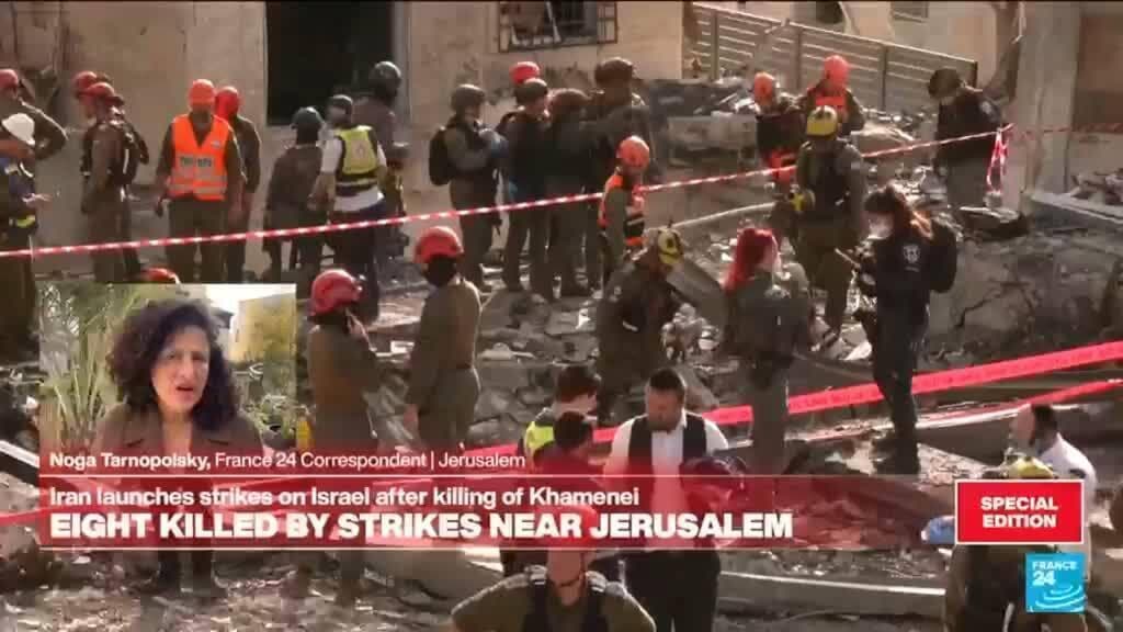 Iran launches strikes on Israel: Eight killed by strikes near Jerusalem