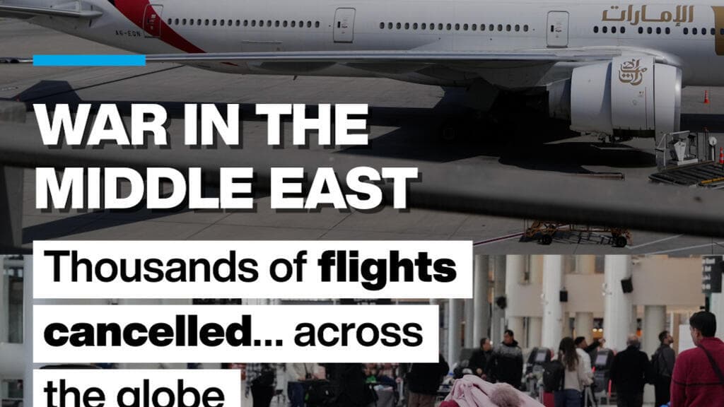War in the Middle East: Thousands of flights cancelled… across the globe